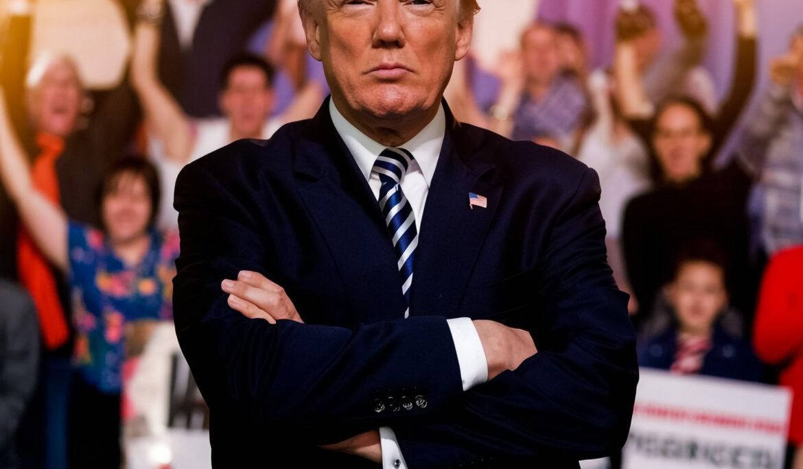Donald Trump enojado