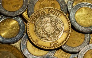 monedas peso mexicano